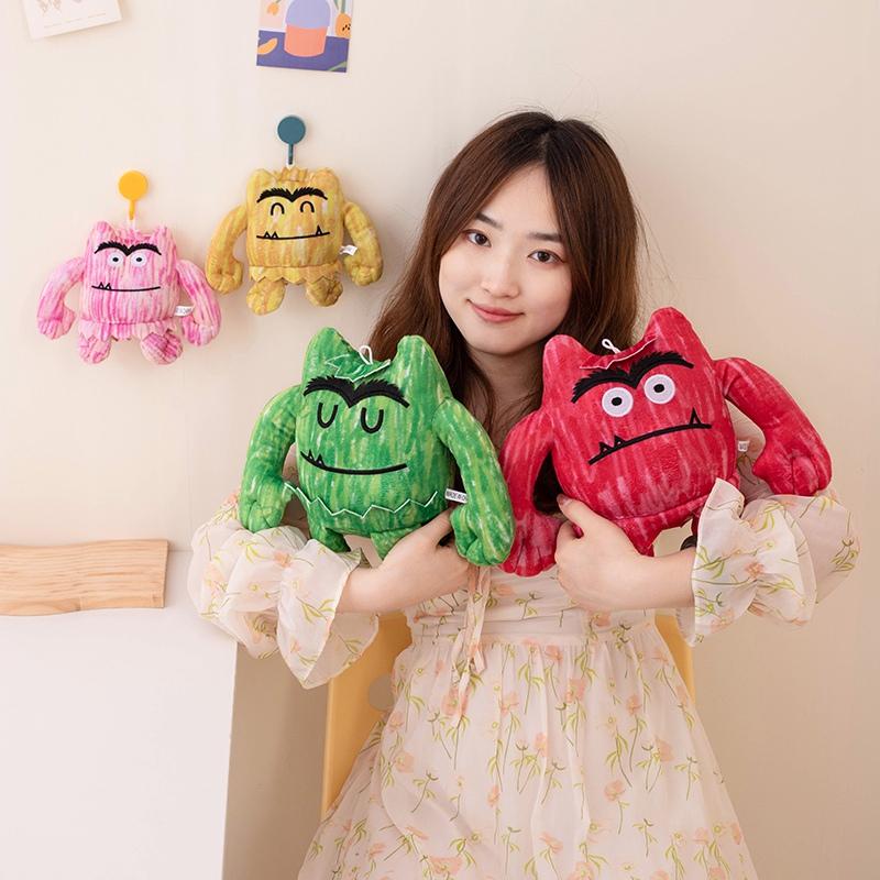 Cartoon The Color Monster Plush Toy Picture Book Stories Figure Doll Baby Appease Stuffed Pillow Room Decoration Birthday Gifts