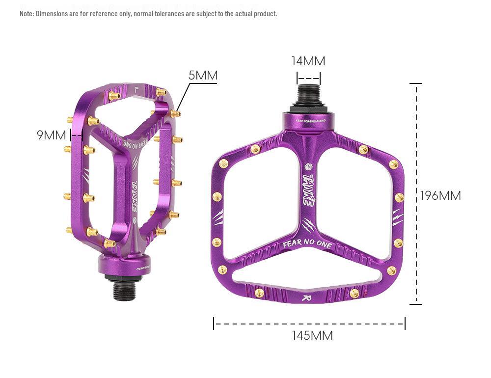 TANKE Lightweight Mountain Bike Pedals - Carbon Fiber, Anti-Slip, Waterproof, Wear-Resistant, Universal Fit