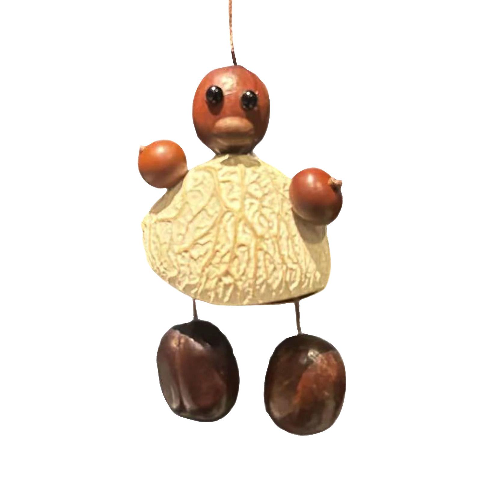 

A Handcrafted, Interactive Pendant Made From Natural Fruit Shells—a -stylecharm Featuring A Movable Mouth. Meticulously Crafted From Eco-friendly, Nat One Size
