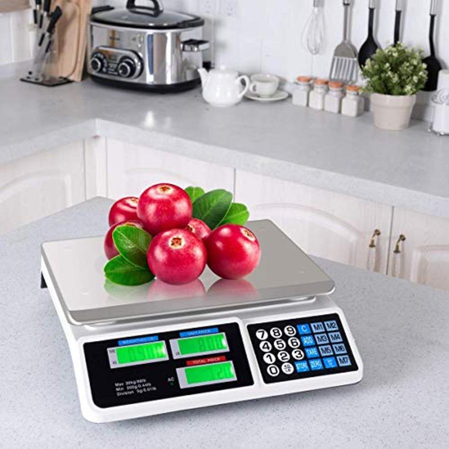 Electronic Price Computing Scale LCD Digital Commercial Food Meat Weighting Scale 66 Ib Ccity