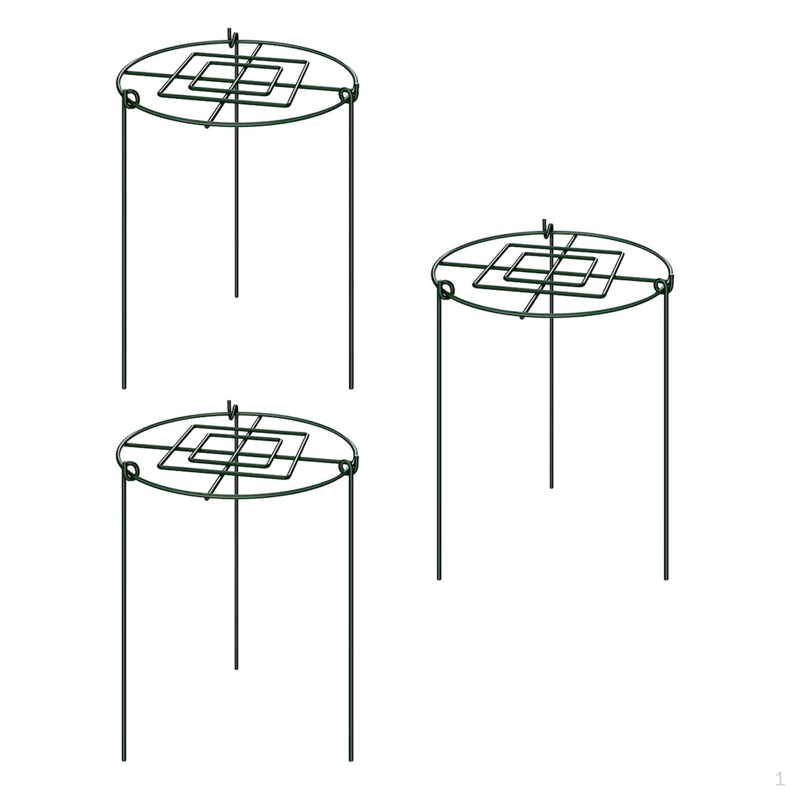 

3 Pack Peony Cages And Supports, Climbing Trellis, Protection, Garden Plant Support Stakes for 30x45cm