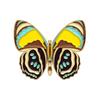 Butterflies Brooch Colorful Oil-Dripping Vintage Dainty Small Gift Solid Business Suit Lapel Pin