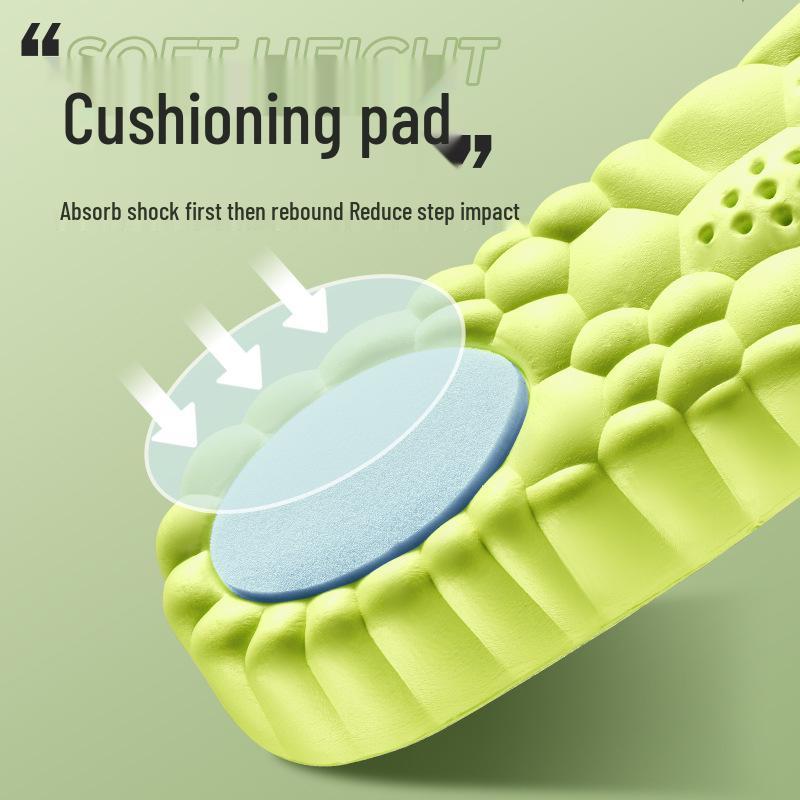 Boost Height Insoles: Sweat-Absorbent, Odor-Resistant Inserts for Men & Women, Perfect for Martin Boots & Sports Shoes