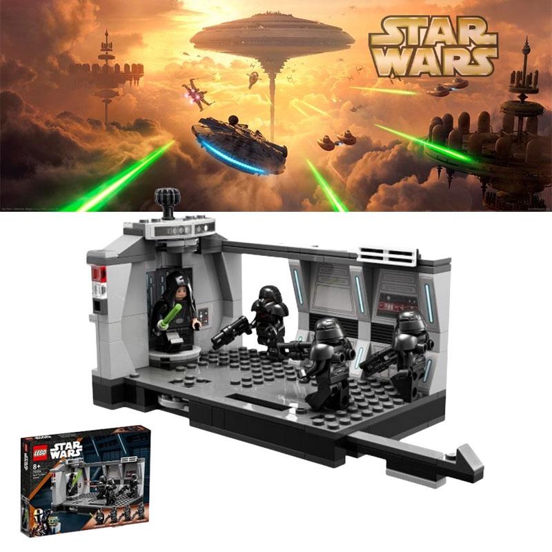 Star Wars Building Blocks Mini Figures Toy Gift For Kids Plastic Material 26*19*4.5cm Packaging Box Size