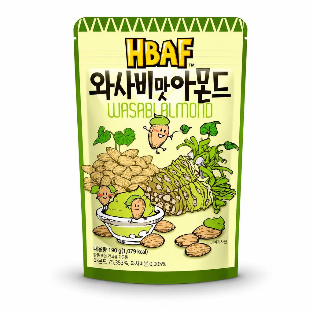 HBAF Przyprawione Migdały i Orzechy Nerkowca 170g/190g (33 Smaki)