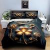 Golden clover design Bedding Duvet cover sets Duvet covers Pillowcases gifts (1 * Duvet Cover 2 * Pillowcases, without duvet insert)