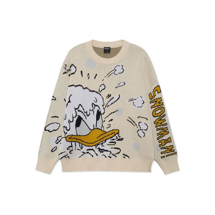 Li-Ning x Disney Graphic Crew Neck Sweater Beige Men s AMBR018-4 M