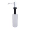 Custom 500ml Kitchen Manual Black Hand Dish Soap Dispenser Stainless Steel for Kitchen Sink Factory in China