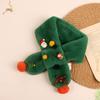 Écharpe en Velours Dessin Animé Mignonne pour Enfants Écharpe Cerf de Noël en Velours