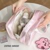 Three-layer Partition Large-capacity Cosmetic Bag Women's New Portable Portable Storage Bag Business Trip Toilet Bag