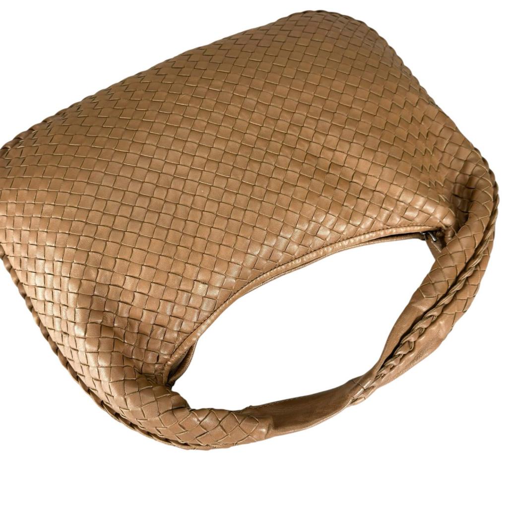 BOTTEGAVENETA Hobo INTRECCIATO 115653 Handbag Brown Women used