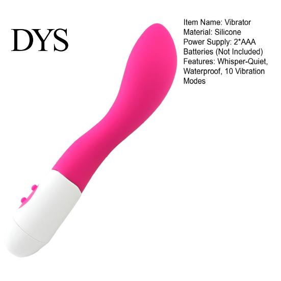 Personal Intimate Massager Women Silicone Vibrator 10 Vibration Modes Sex Toy Battery Powered G-Spot Clitoral Nipple Stimulator for Adults