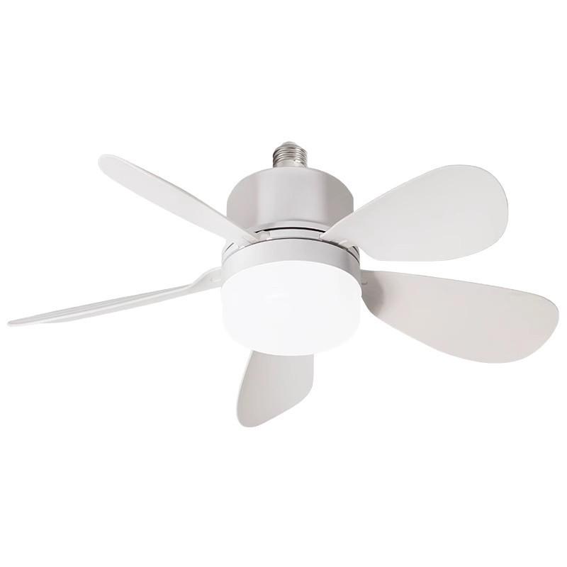 E27 Base Silent LED Ceiling Fan with Remote Control - Energy-Saving Light for Bedroom, Kitchen, Bathroom, Restaurant
