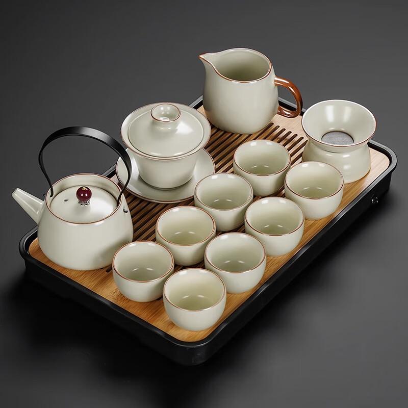Lainuo Ruyao 12-Piece Tea Set with Overhead Handle Teapot