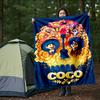 1pc, Coco Musician Héctor and Miguel's Family Cartoon Blanket Soft and Cozy Outdoor Blankets for All Seasons, Living Room, Travel, Camping