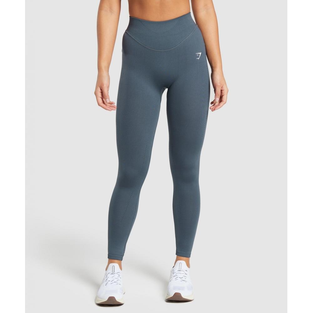 

Gymshark Бесшовные леггинсы Sweat Titanium Blue B6A4T UCMQ XXL
