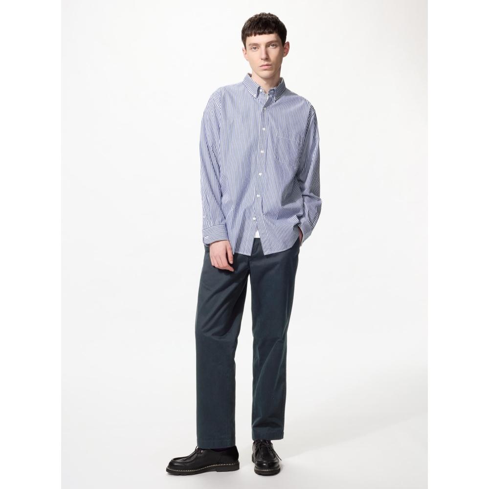 Uniqlo Japan Broad Shirt Stripes Button Down