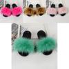 Stylish Patchwork Pattern Faux Fur Slippers For Women And Girls