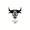 European Size Men's Bull Animal Pattern Casual Round Neck Short Sleeve T-Shirt for Spring, Summer, and Autumn