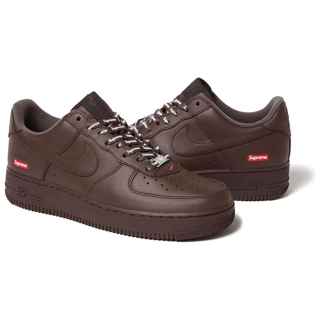 Nike Air Force 1 Low Supreme Baroque Brown Sneakers CU9225-200