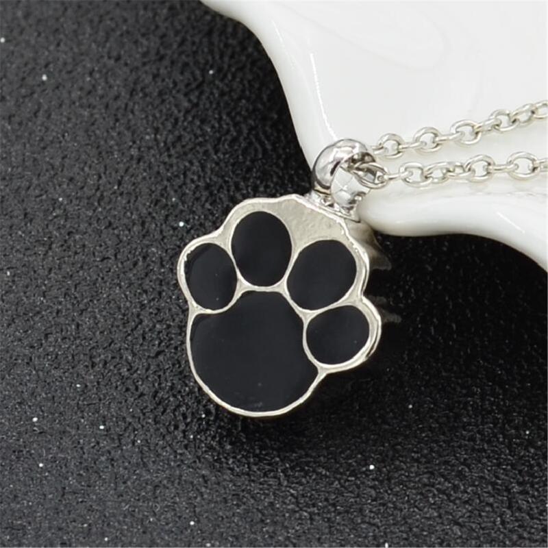 Unique Necklace Chain Necklace Pet Theme Jewelry Dog Claw Pendant Necklace Alloy Texture Neck Jewelry for Daily Party