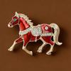 Luxury Strong Horse Brooches For Women Unisex 4-Color Elegant Enamel Animal Year Of The Horse Brooch Pins Gifts