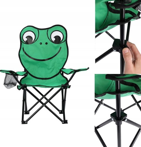 Folding Children's Chair with Animal Backrest 343562cm
