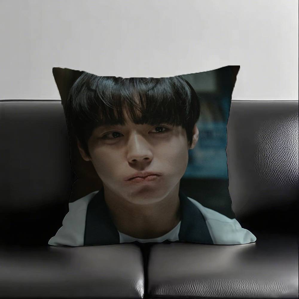 

1 шт. W-Weak H-Hero P-Park J-Jihoon Наволочка Квадратная Спальня Диван Досуг Комфортная Подушка Автомобиль Гостиная Домашнее Украшение 16x16Inch