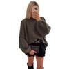 2025 Spring/Autumn European & American Women's Chic Round Neck Thin Knit Sweater