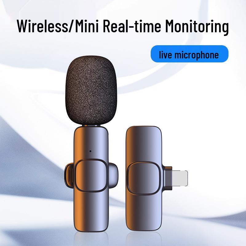 Wireless Lavalier Microphone for Phone: Mini Outdoor Recording & Live Broadcast with Noise Reduction