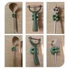 3PCS Silicone Sticky Hooks Green Crown-Shaped Design for Hanging Keys Toothbrushes Charging Cables Bath Scrubbing Towels Electrical Plugs for Kitchen