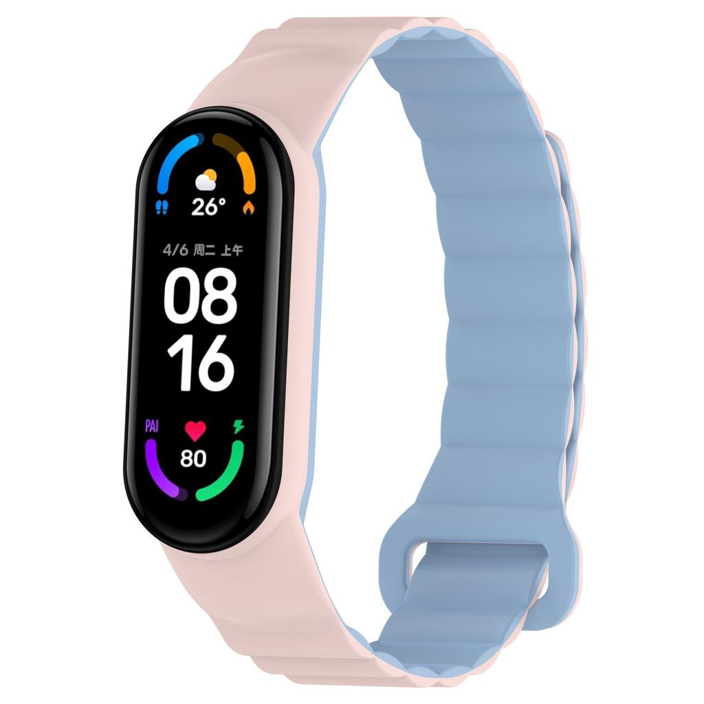 Silicone Magnetic Loop Strap for Xiaomi Mi Band 7 6 5 4 3 Bracelet Wristband Correa for Mi Band 8 9 Strap Mi Band 10 Belt Strap