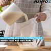 HANFOX Hemp Nut Milk Bag Strainer Cloth Cheesecloth Filter Cloth [Set of 2]