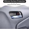 Inner Door Handle Bowl Cover Trim for Honda Pilot 2016-2022, 4PCS ABS Material Car Interior Door Bowl Frame Protector Accessories (Carbon Fiber