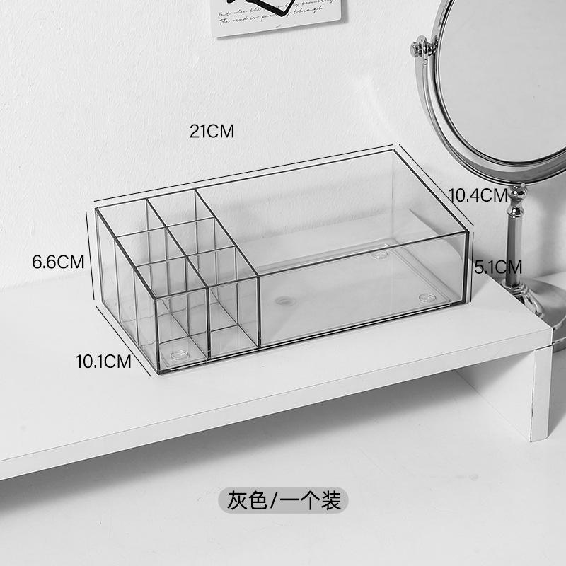 

Transparent Deepening Lipstick Storage Box Cosmetics Finishing Box Desktop Makeup Brush Skin Care Products Makeup Box Shelf Barrel