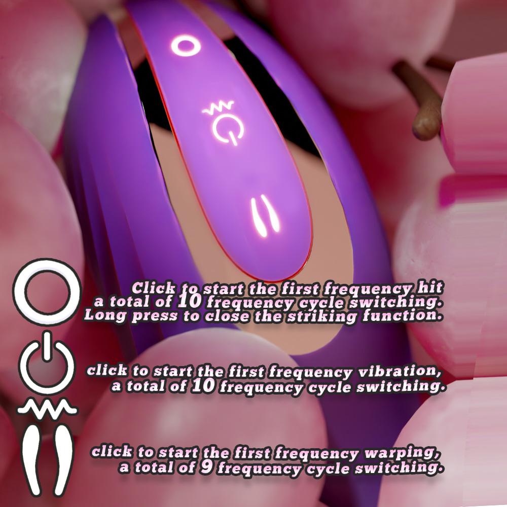 Double Dildo Vibrator for Women Clitoris Stimulator G-spot Powerful 3 In 1 Dildo Female Masturbation Sex Toys Adult Goods