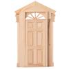 1:12 Doll House Mini Wooden Steepletop Door for Dolls DIY Dollhouse Furniture Accessories