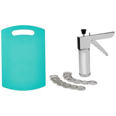 Stainless Steel Kitchen Press/Noodles/Murukku Maker & Plastic Cutting/Chopping Board Combo