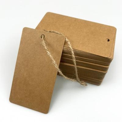 Étiquette volante personnalisée en papier kraft pour accessoires de bijoux