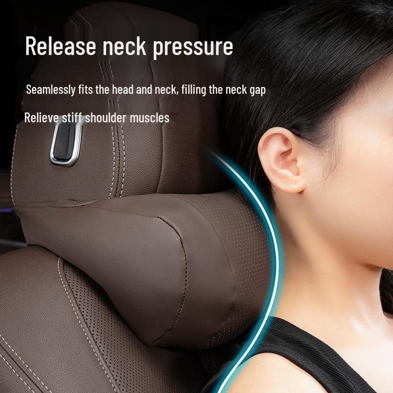 Kashidon Headrest & Lumbar Support Pillow for Maybach S-Class Mercedes Car Seat