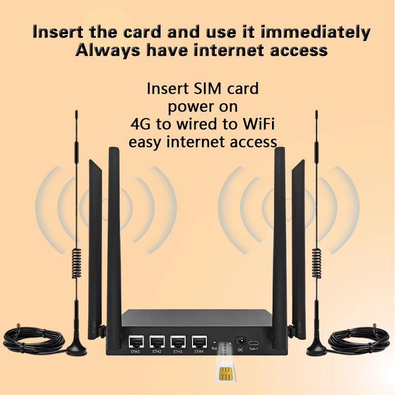 Outdoor 4G Wireless Router with SMA Antenna for SIM Card and WiFi Sharing In Russia.