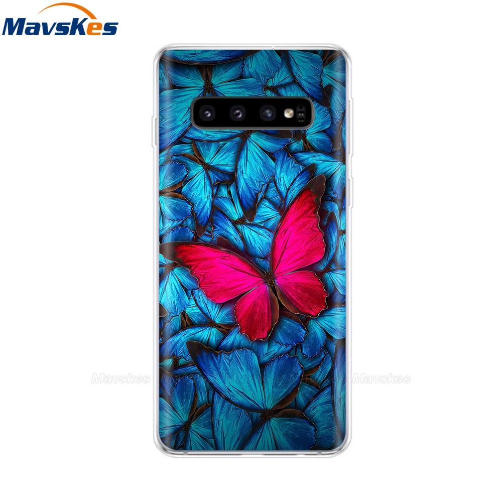 La più recente custodia stampata in TPU per Samsung Galaxy S10 S10 + Coperture del telefono per Samsung S10 Plus S10e Custodie Cover posteriore Paraurti Fundas Coque
