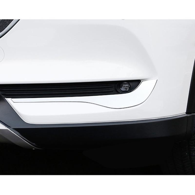 For Mazda CX-8 CX8 2016 2017 2018    Sticker Ornament Body Cover Trim Front Head Fog Light Hoods Lamp Frame Eyebrow