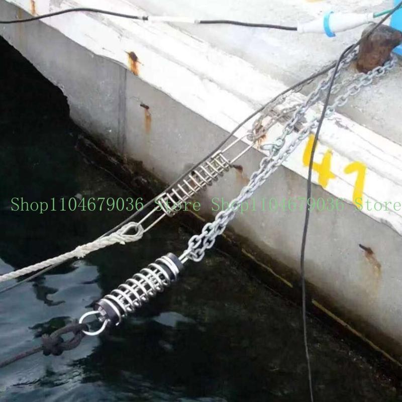 Boat Docking Mooring Spring Cable Tension Tie Damper Snubber Shock Absorbing 316 Stainless Steel Marine Hardware