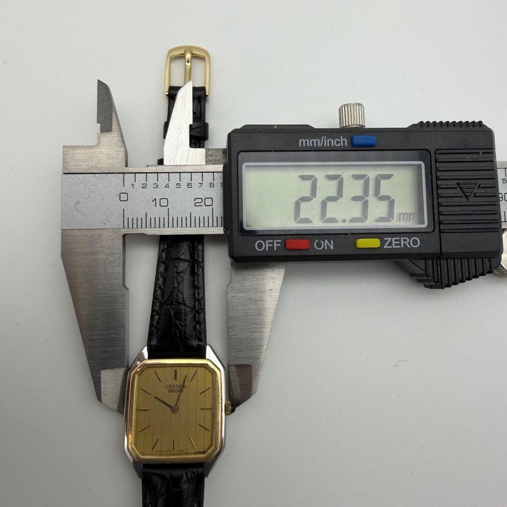 Used SEIKO CREDOR 2340-5000 Quartz Gold Working Item