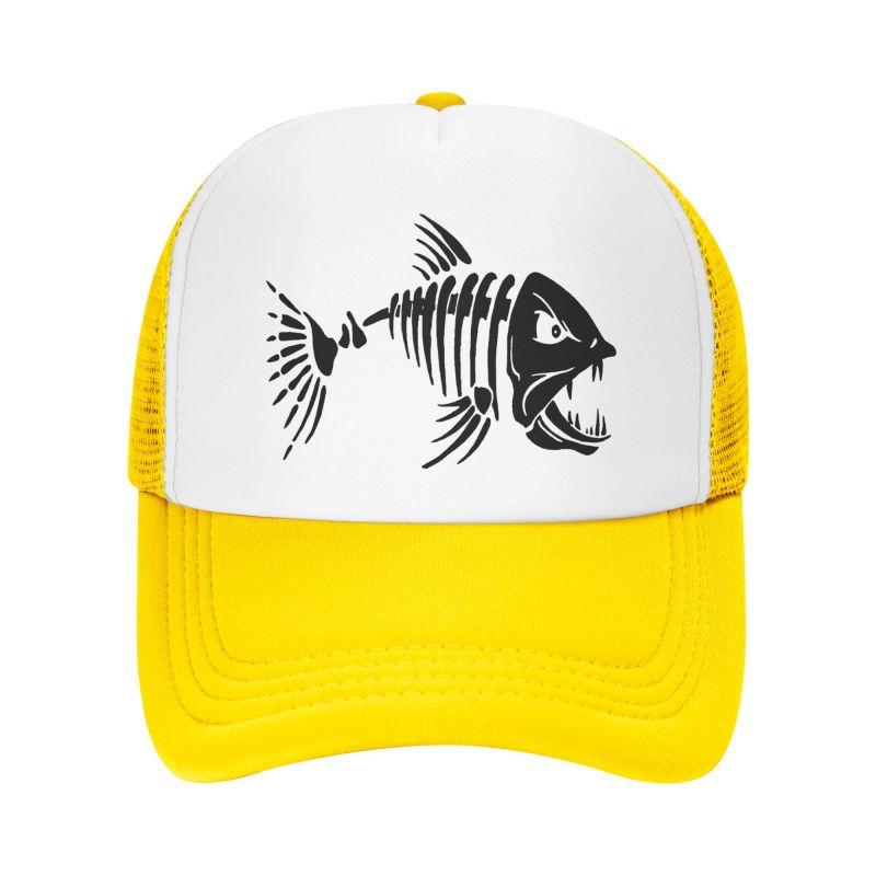 Ben Fisk Grafiskt Tryck Nät Baseballkeps Unisex Snapback Hatt Sommar Utomhus Andningsbar Casual Solskyddskepsar Truckerkeps
