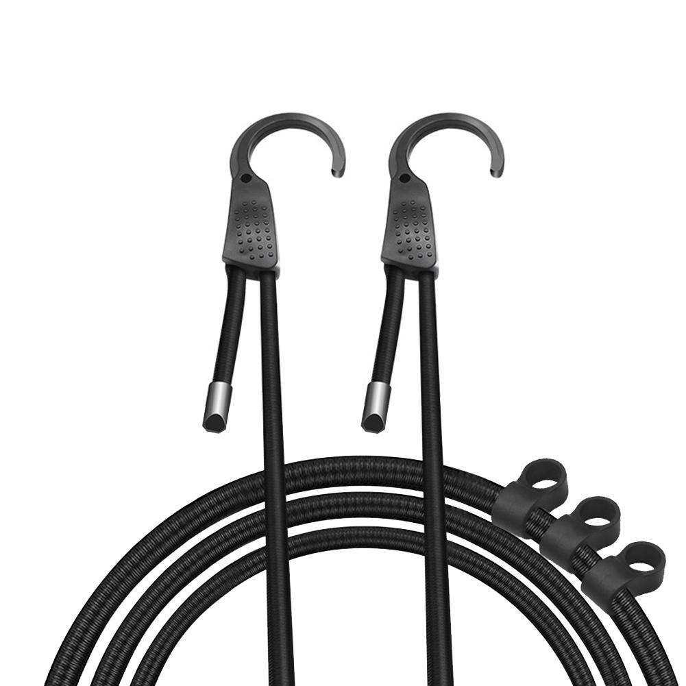 

Прочный эластичный ремень с регулируемым натяжением, автомобильный крючок для белья, пряжка для крепления багажа, веревка для путешествий на открытом воздухе чёрный