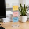 Detachable Transparent Acrylic Memo Board Desktop Screen Holder Office Adhesive Message Display Stand Study Working Daily Use