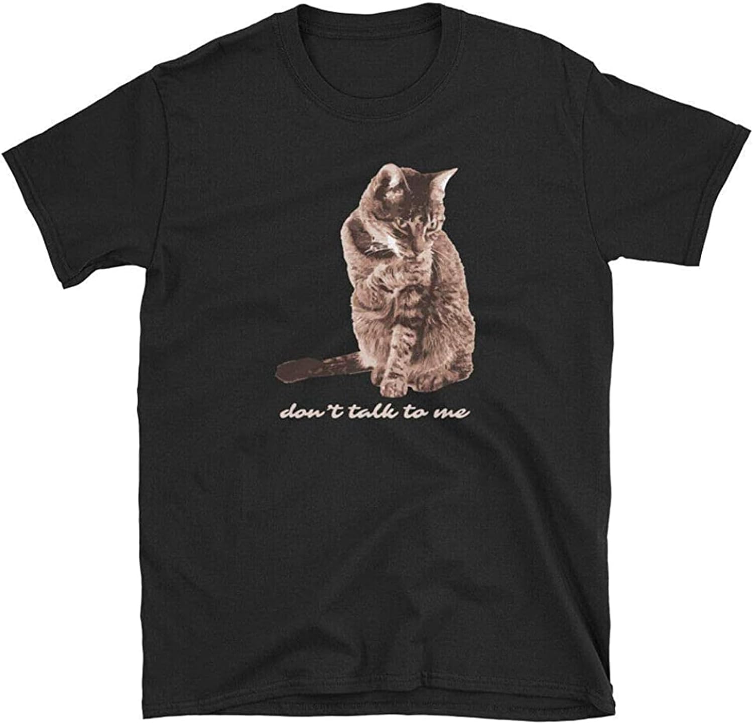 Men s Dont Talk to Me. Cats T Shirt 4XL чёрный