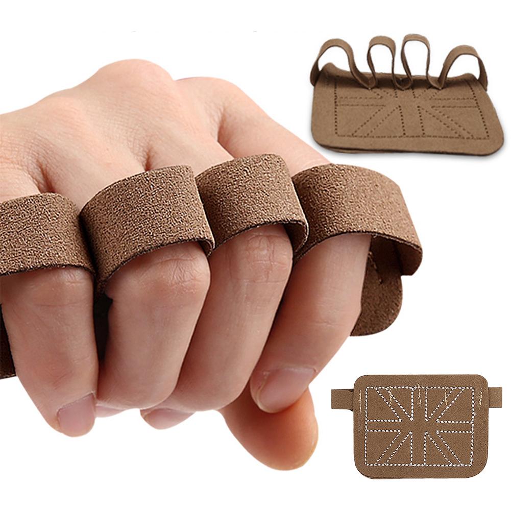 

1 Pair Cowhide Gym Gloves Grips Palm Protection Anti-Skid Weight Power Belt Lifting Pads Cowhide Weight Lifting Training Gloves